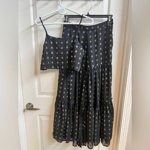 Black top and flair pants - brand new